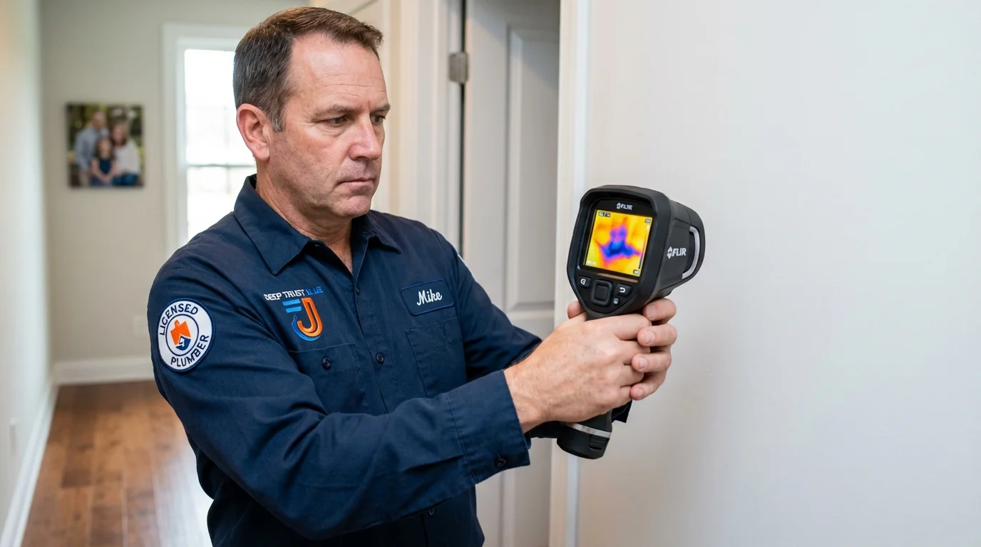 Thermal imaging leak detection by Johns Plumbing LLC in Greendale
